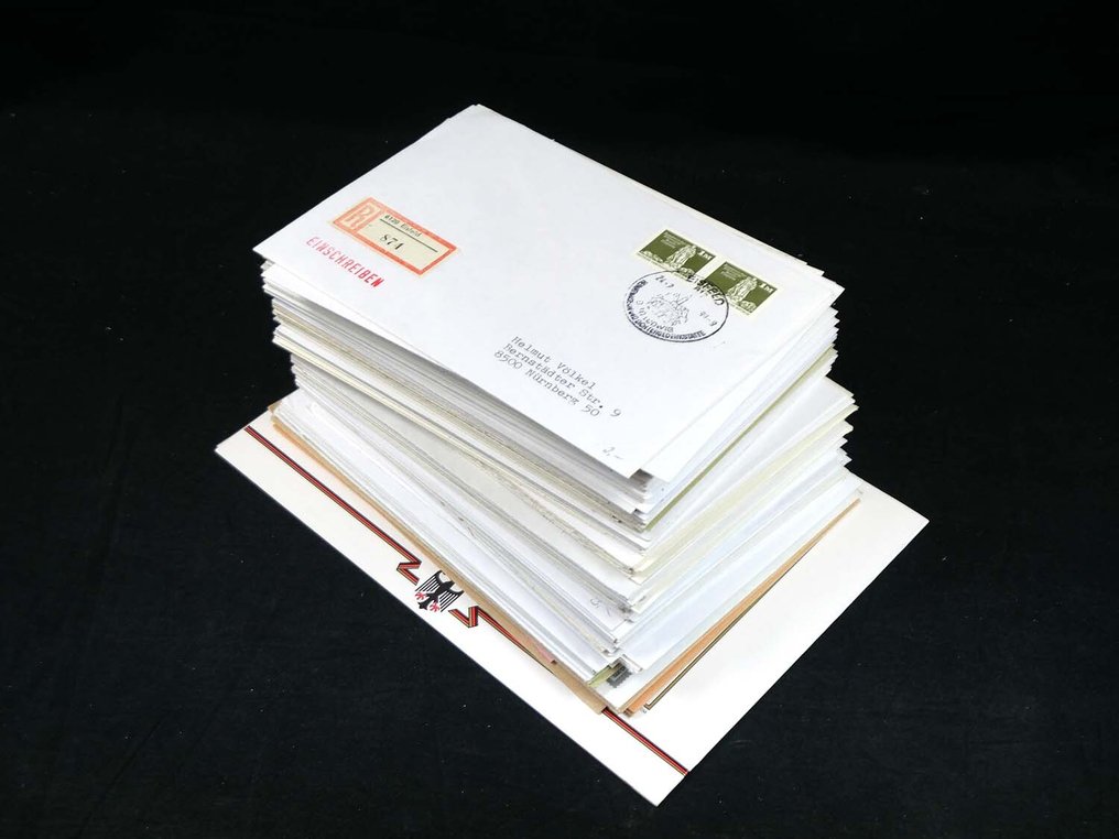 Alemania, República Federal 1989/1991 - Emitir certificados sobre la reunificación alemana. Aproximadamente 150-160 piezas. #1.0