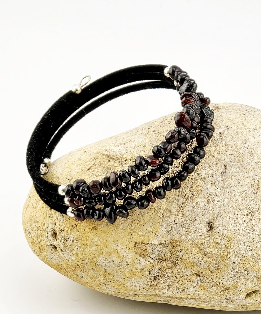 Εντυπωσιακά βραχιόλια από Βαλτική ΚΑΦΕ – Σετ τριών με ζεστό, γήινο λαμπερό φως. - Κεχριμπάρι  (χωρίς τιμή ασφαλείας) #1.0