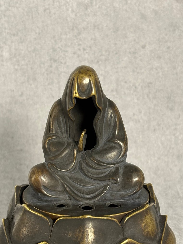 Monnik 莲花 香炉 - 青銅色 - 中國 - 20世紀末 #1.0