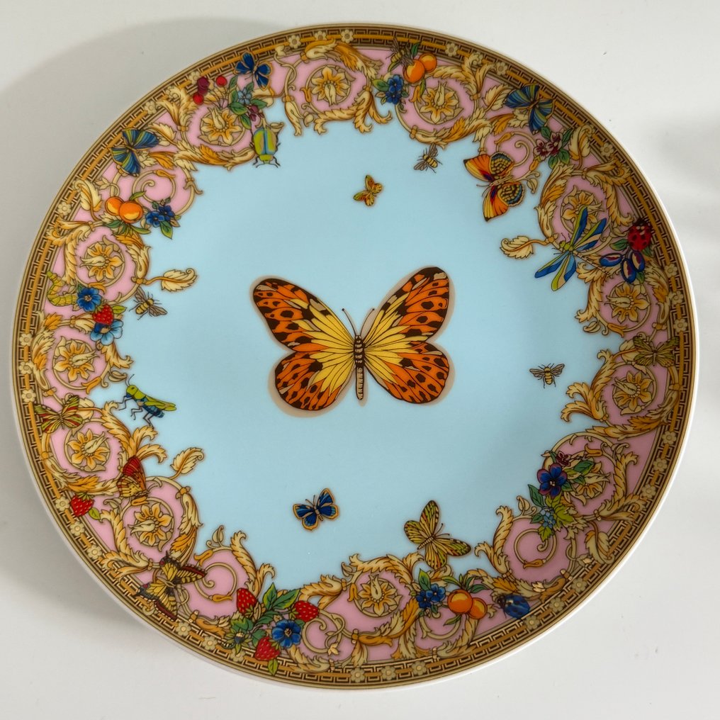 Rosenthal - Versace - Schale - Brotteller - 17 cm Le Jardin de Versace / Butterfly Garden - Porzellan - Neu und Orginalverpackt #1.0