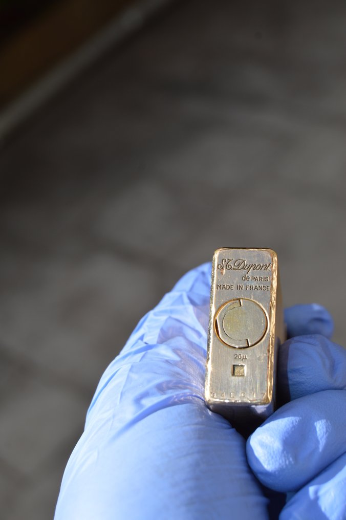 S.T. Dupont - Line 1 BR Large - Ligne Horizontal - Ingen mindstepris - Lommelighter - Forgyldt #3.2