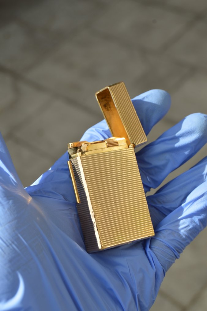 S.T. Dupont - Line 1 BR Large - Ligne Horizontal - Ingen mindstepris - Lommelighter - Forgyldt #2.1