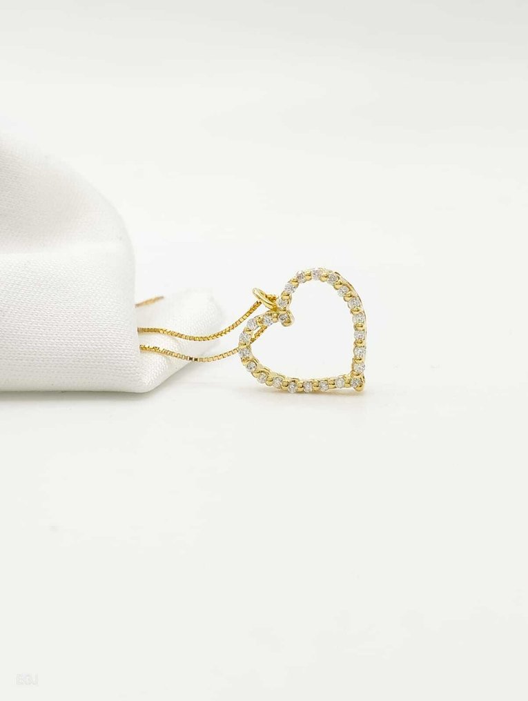 Sans prix de réserve - Collier avec pendentif - 18 carats Or jaune - Diamant #4.3