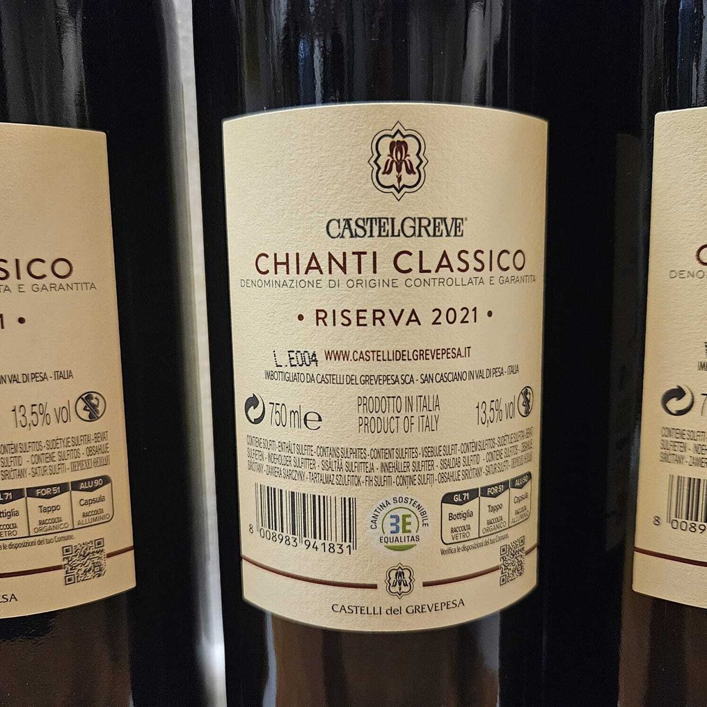2021 Castelli del Grevepesa Castelgreve - Chianti Classico - 6 Bouteilles (0,75 L) #3.2