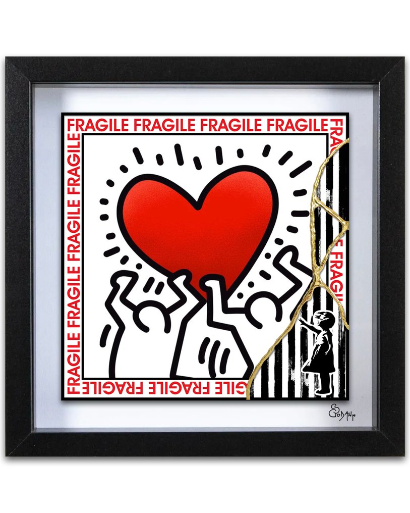 Stéphanie Godann - Banksy Haring Fusion #1.0