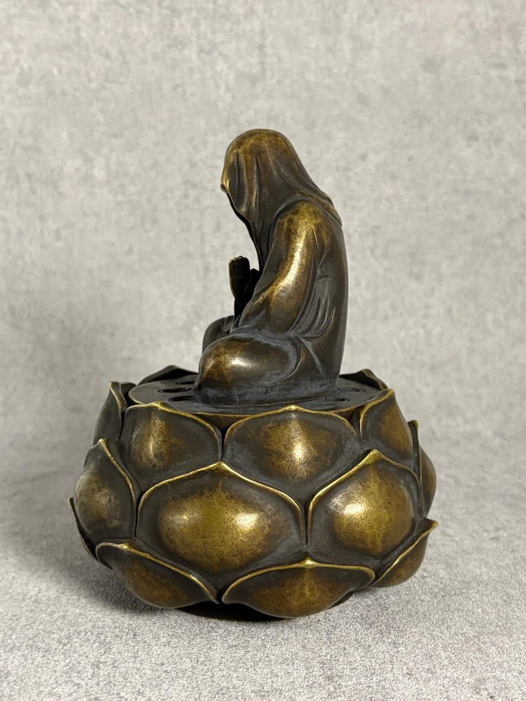 Monnik 莲花 香炉 - 青銅色 - 中國 - 20世紀末 #4.3