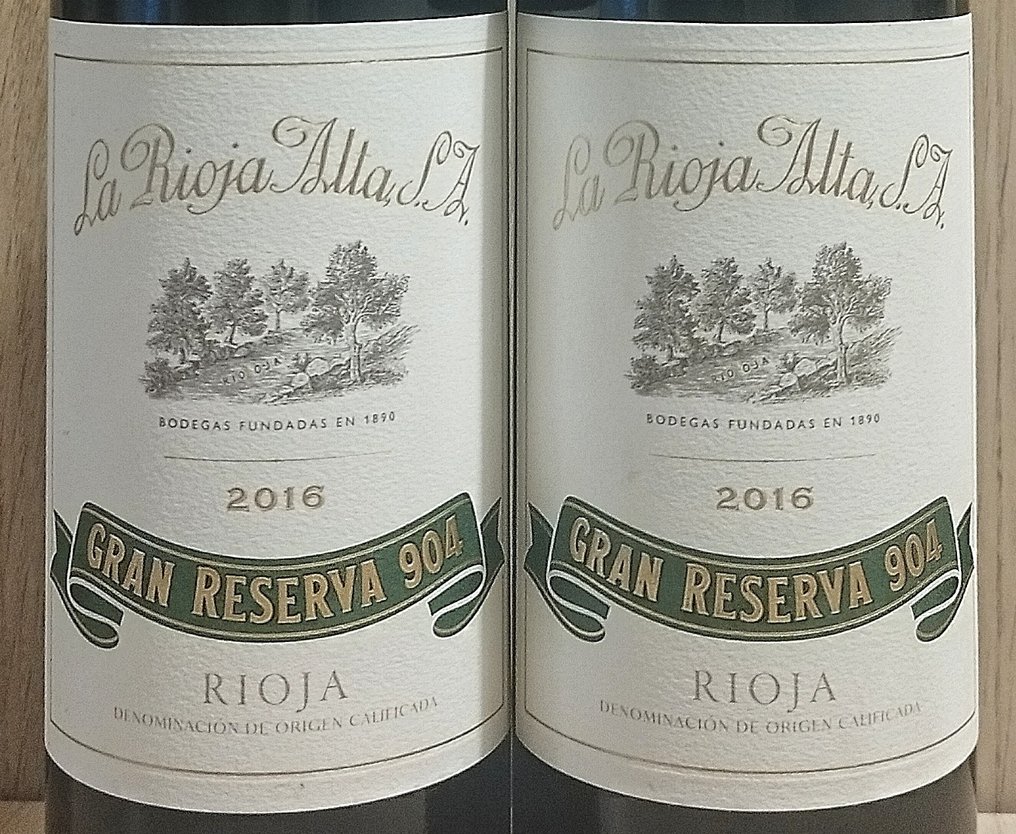 2016 La Rioja Alta, 904 - Ριόχα Gran Reserva - 2 Bottles (0.75L) #3.2