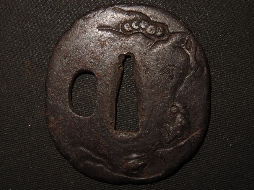 Κατάνα - Σφυρηλατημένο Σίδερο - Human & Scenery Tsuba : Kanesada : C5-221 - Ιαπωνία - Edo Period (1600-1868) #3.2