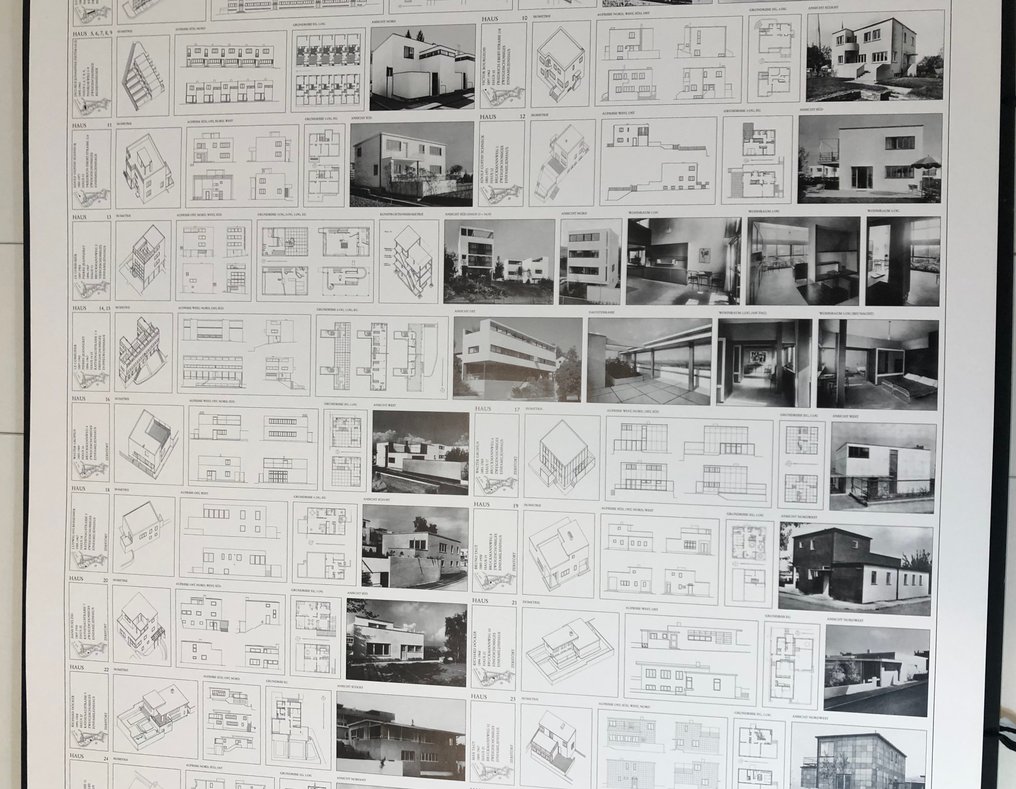 BAUHAUSARCHITEKTUR - Die Weißenhofsiedlung. Werkbundausstellung "Die Wohnung", Stuttgart 1927. #2.1