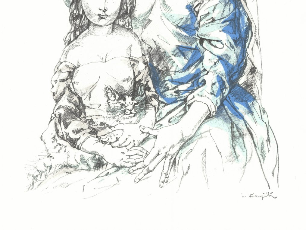 Léonard Foujita - Femme et enfant #3.2