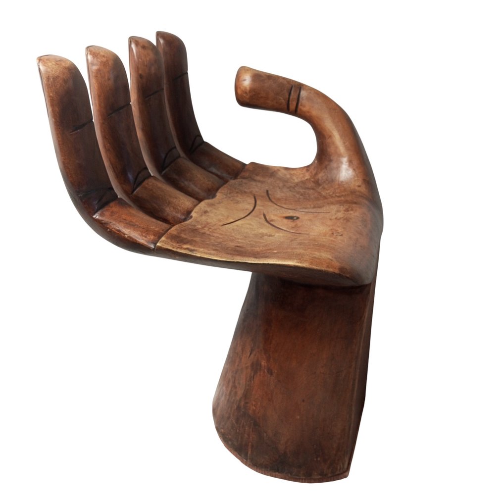 椅子 - 木 - 手型木制椅子——Pedro Friedeberg的风格 #1.0