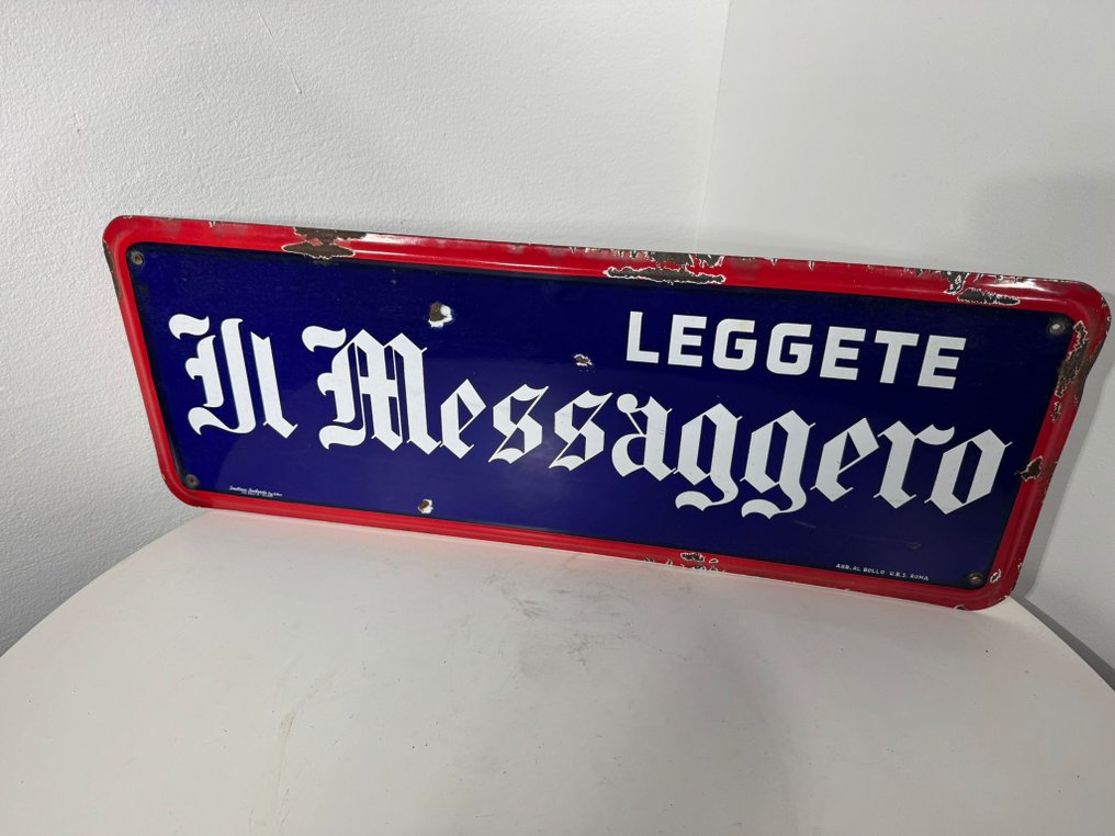 Smaltterie Lombarde - Read Il Messaggero - LEGGETE IL MESSAGGIERO - Sign - Enamel #3.2