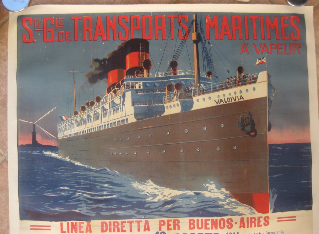 Anonymous - Ste gGle des Transports Maritimes à vapeur CGTM 1914 - Década de 1910 #1.0