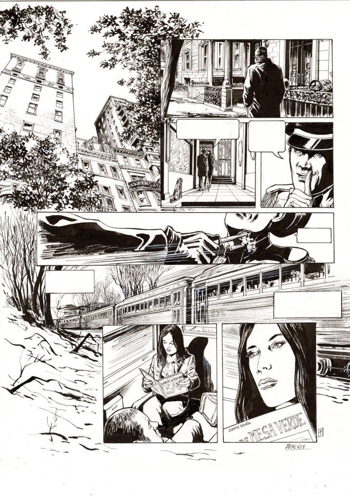 Berlion, Olivier - 1 Original page - l'art du crime - p. 11 - 2016 #1.0