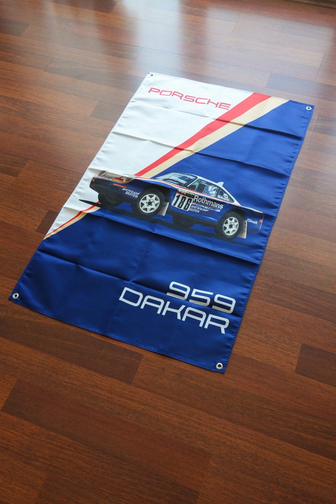 旗 - Porsche - 959 Dakar – Rothmans Racing Flag – (80 × 120 cm) #3.2