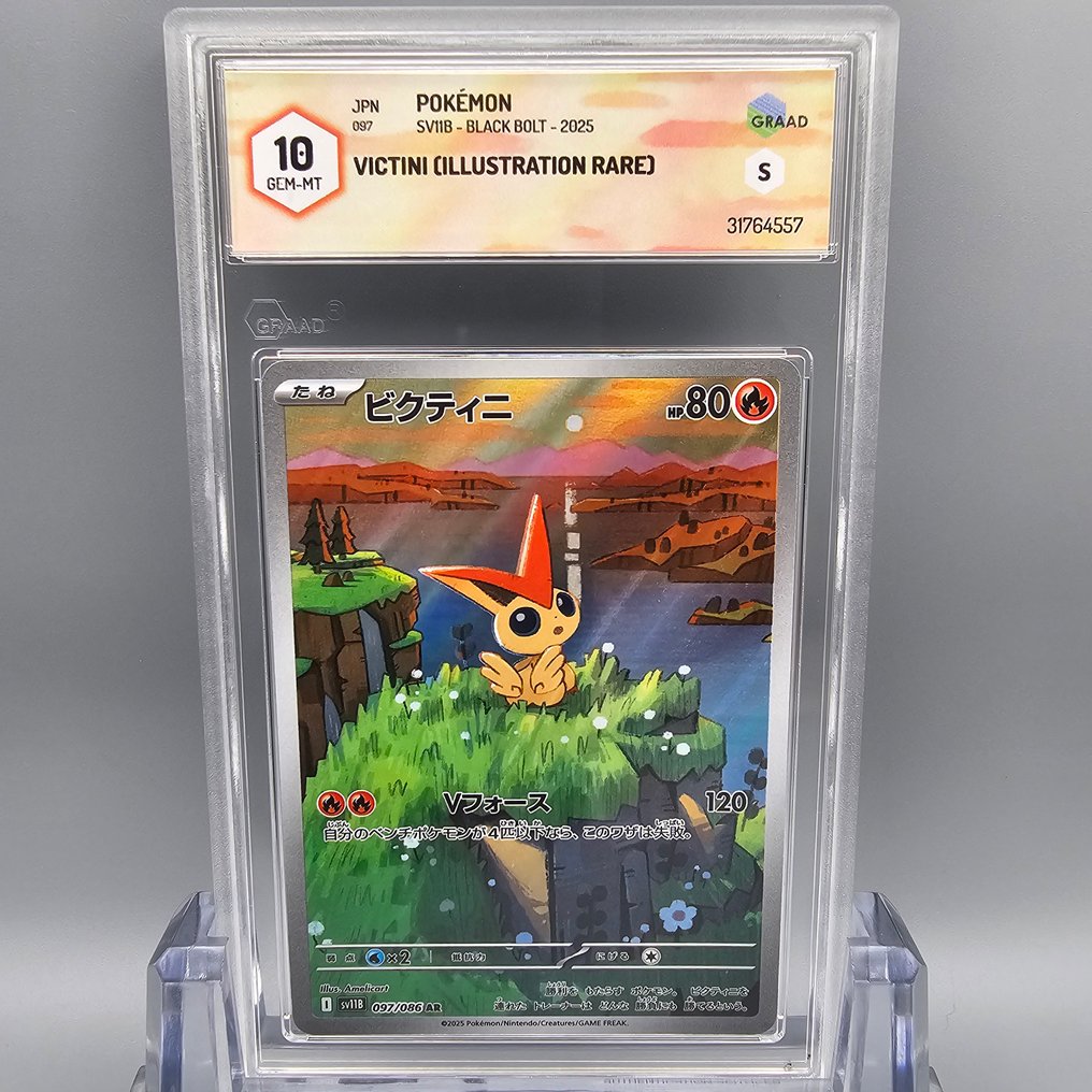 Pokémon Graded card - Victini AR - Graad 10 #1.0