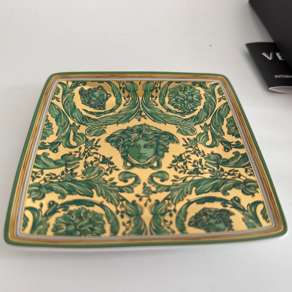Rosenthal - Versace - 碟 - Medusa Garland Green 12 x 12 cm Schälchen - 瓷器 - 新未包装 #2.1