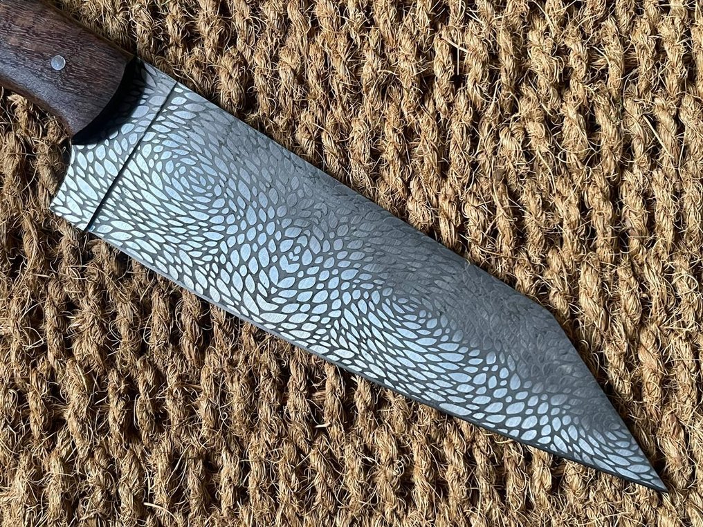 Custom Craft Knife - R82 - 餐刀 - 木, 鋼 #4.3