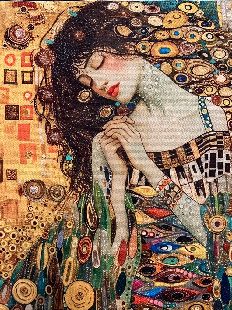 Durable fabric panel handcrafted with printed design. - Tapestry  - 45 cm - 45 cm #1.0