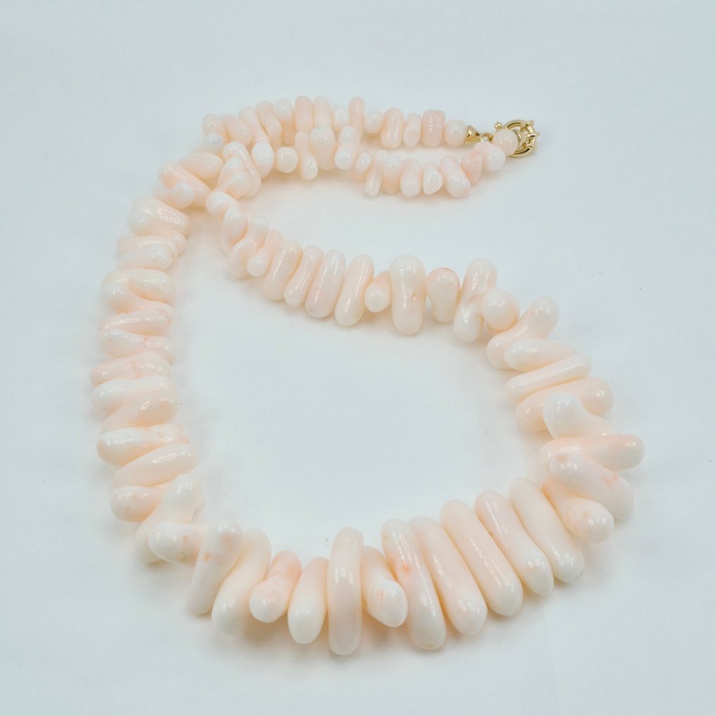 Κοράλλι - Ασημί, Gold-plated - Κολιέ - CORALLO ROSATO #4.3