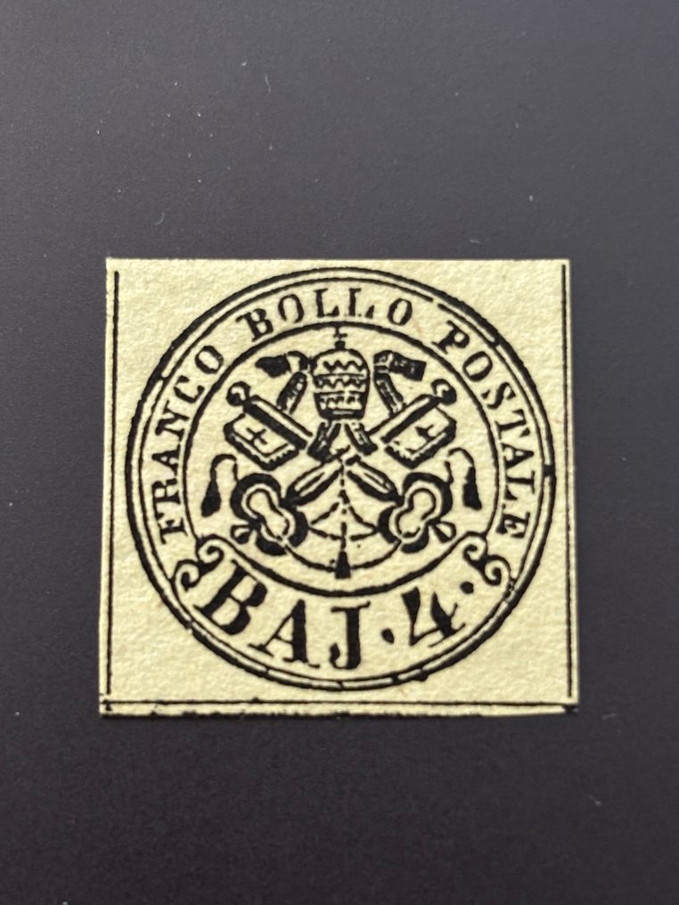 意大利古城邦-教皇国 1852 - 意大利 教皇国 - 萨索内 3a-5a-8 #2.1