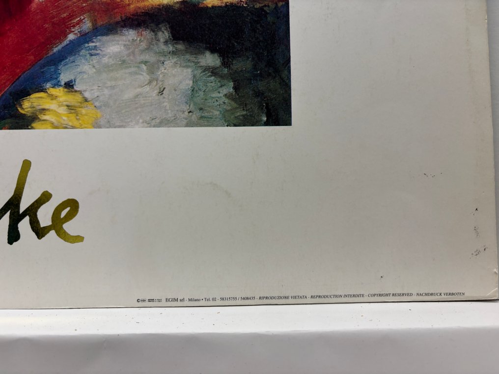 August Macke - Fille sous les arbres 1914 #1.0