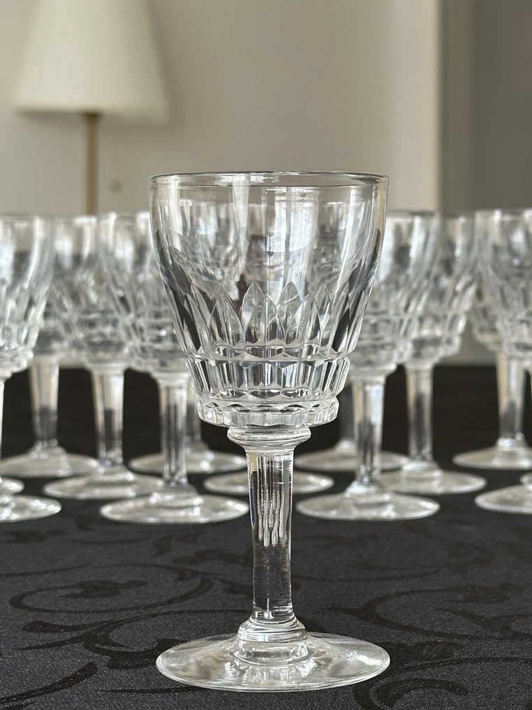 Val Saint Lambert - ART DECO Luxus-Kristall-Glas-Serie - Servizio di bicchieri (16) - Mary, bicchieri da Sherry alti 12 cm - Cristallo #3.2