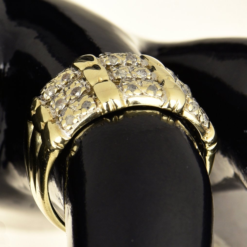 Δαχτυλίδι - 9 kt. Κίτρινο χρυσό Διαμάντι (Φυσικό) #3.2