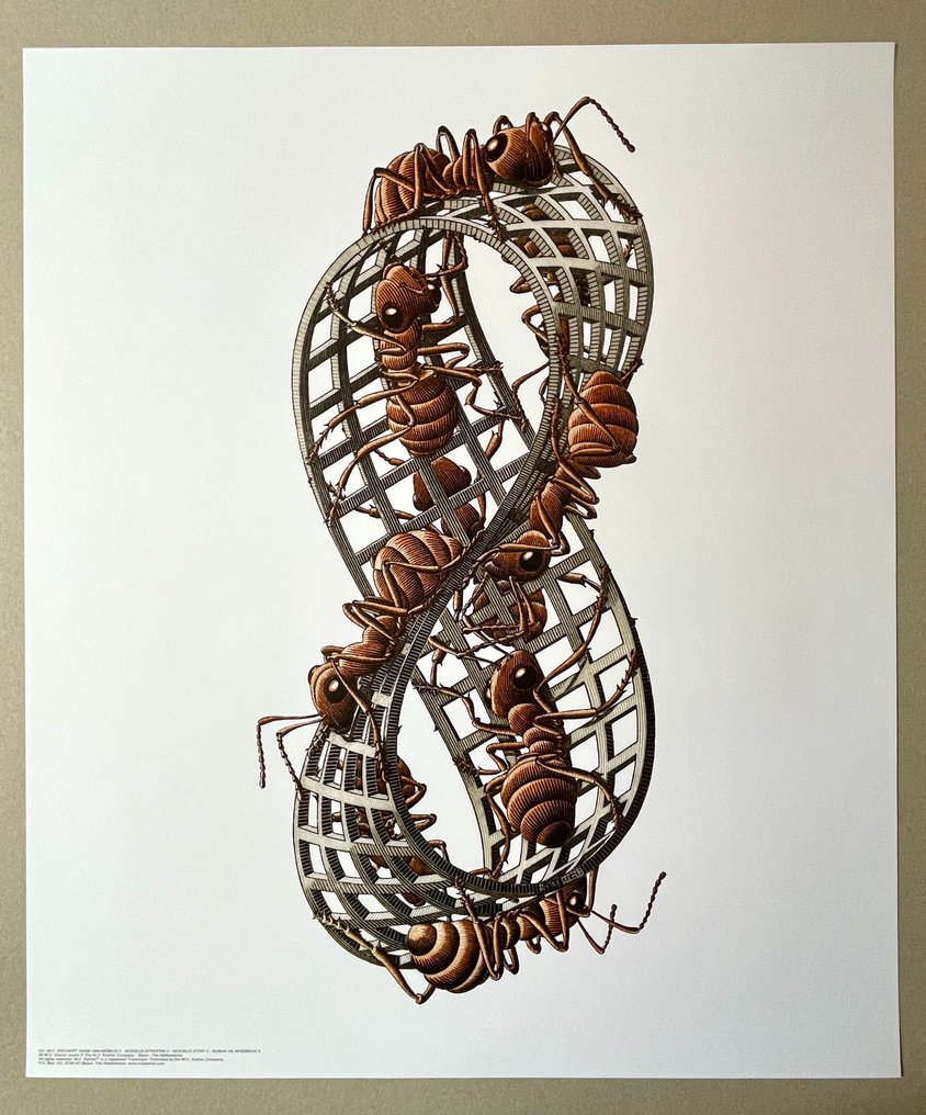 M.C. Escher (1898-1972) - "Möbius Strip II "(Red Ants) (1963) #2.1