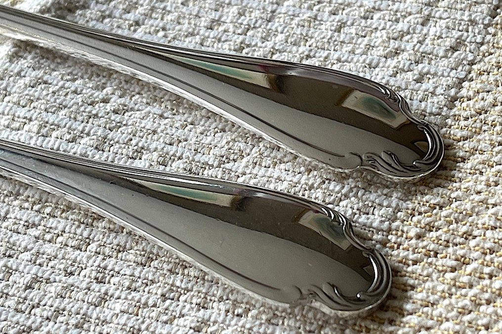 Christofle - Servizio di posate da pesce per 12 (24) - Modello Pompadour - Placcato argento #2.1