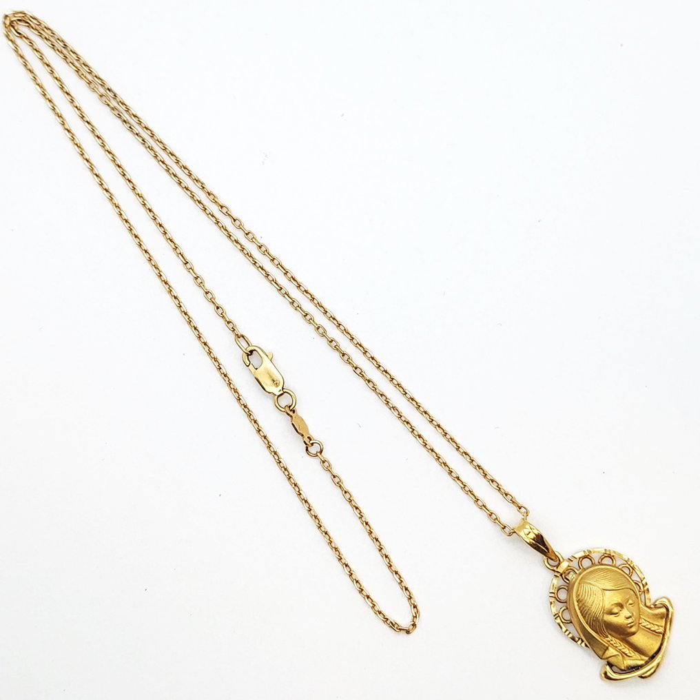 2件套珠宝 - 18K包金 黄金 - 49厘米 #1.0