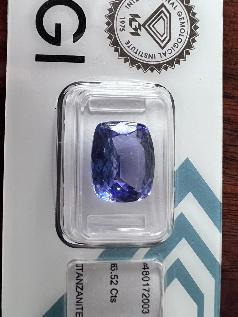 1 pcs Albastru Tanzanite - 6.52 ct - IGI (Institutul gemologic internațional) - 6,52 ct. violet-albastruie #3.2