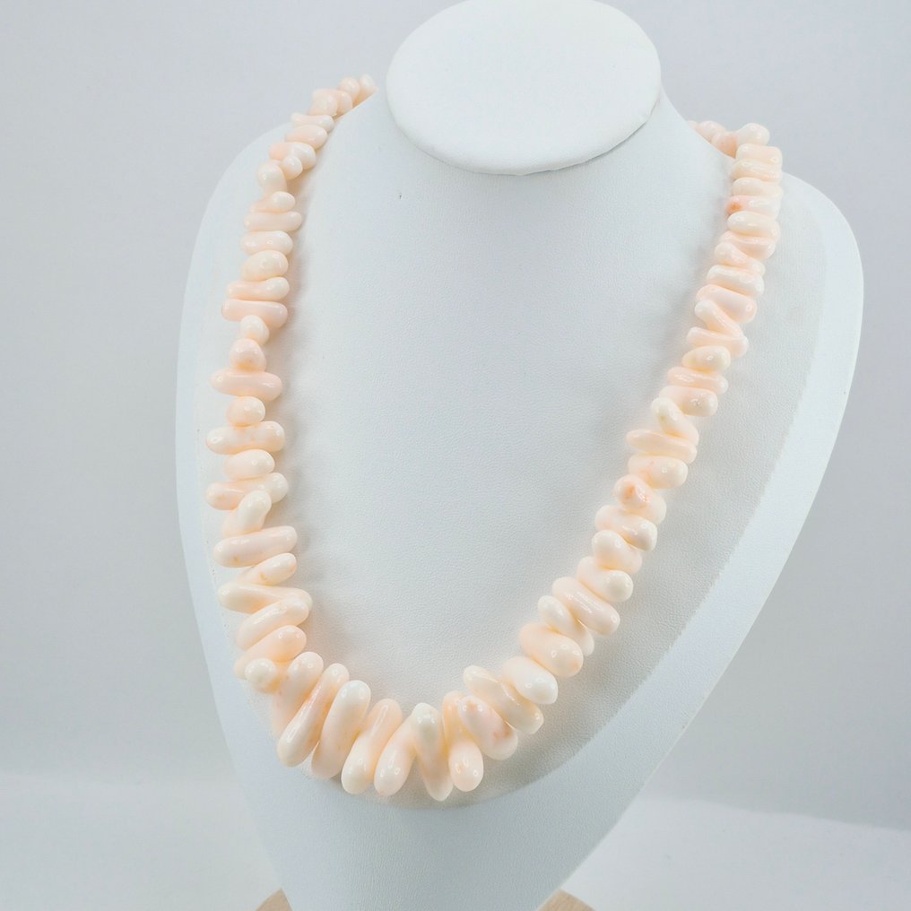 Κοράλλι - Ασημί, Gold-plated - Κολιέ - CORALLO ROSATO #2.1