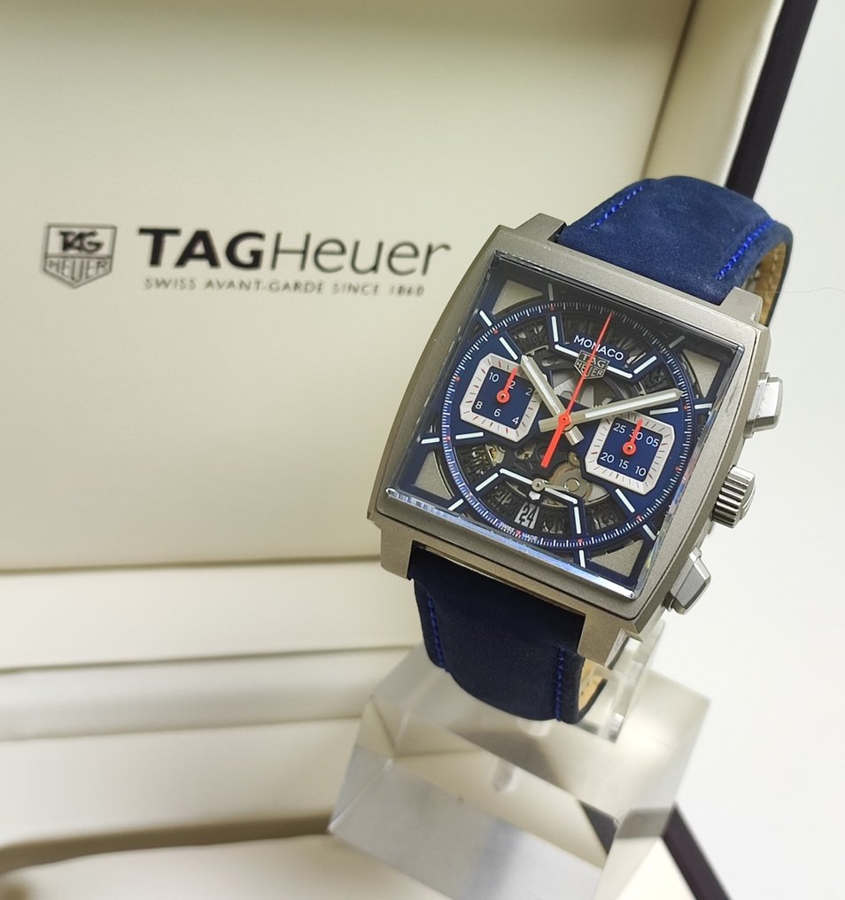 TAG Heuer - Monaco Titanium Blue Skeleton - CBL2182.FT6235 - 男士 - 2020年及之后 #1.0