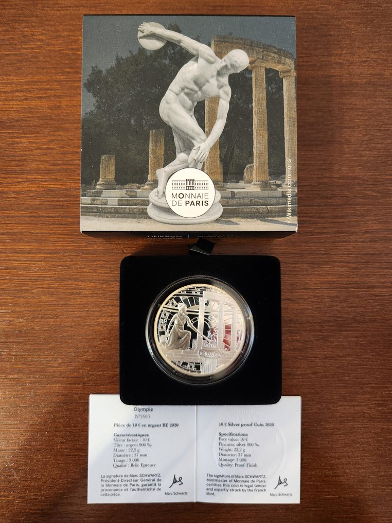 France. 10 Euro 2020 "Olympie" Proof  (No reserve price) #1.0