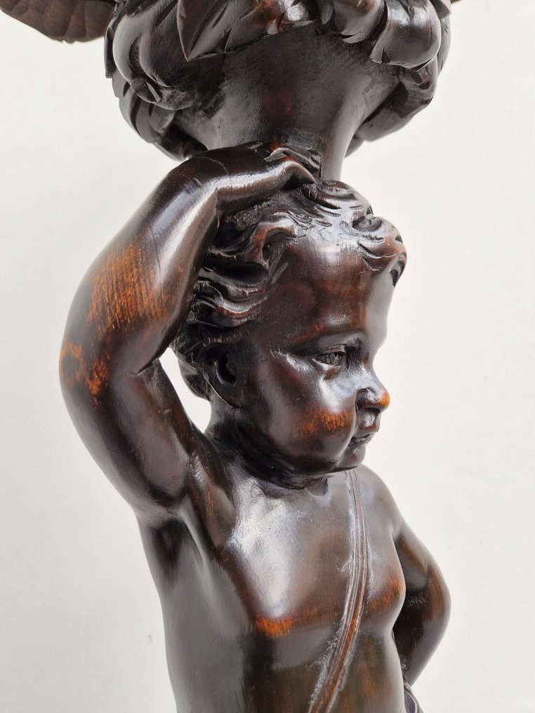 Voetstuk Tafel Canéphore - Side table - Walnut #3.2