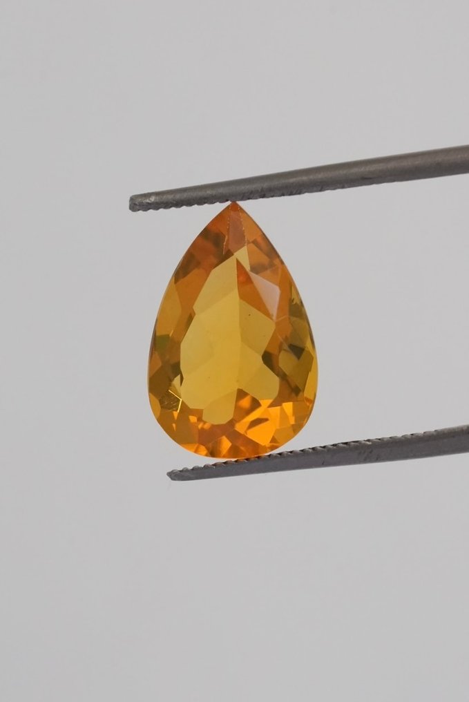 1 pcs Orange Fire Opal - 3.47 ct - Instituto Gemólogico Español (IGE) #1.0