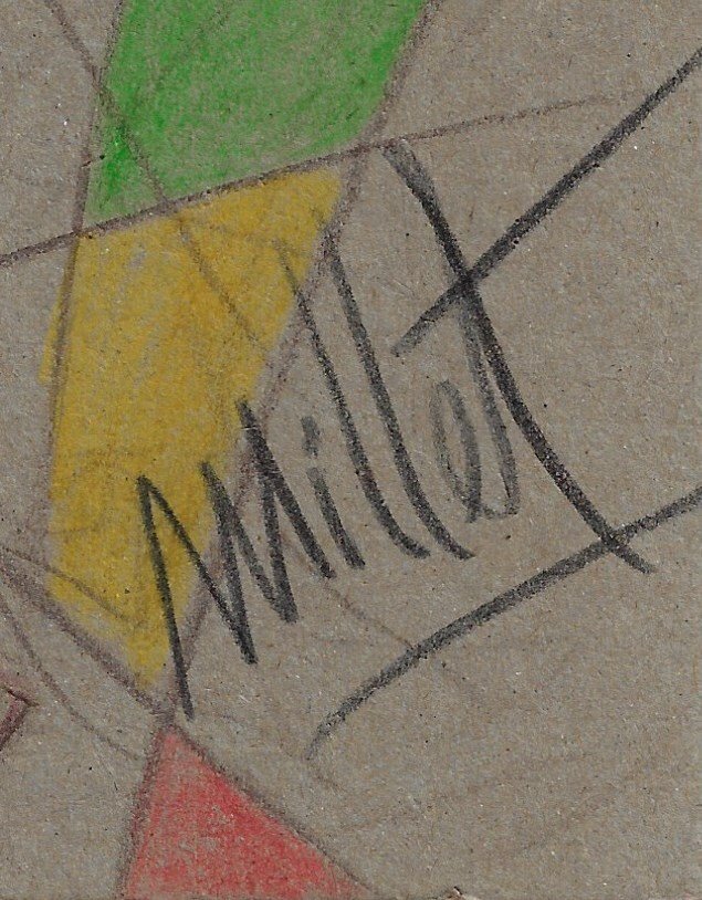 Millet - 1 Original drawing - Donald Duck - Vintage Style - 2025 #4.3