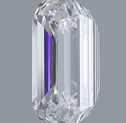 1 pcs Diamant (Natuurlijk) - 0.70 ct - Smaragd - E - VS1 - Gemological Institute of America (GIA) #1.0