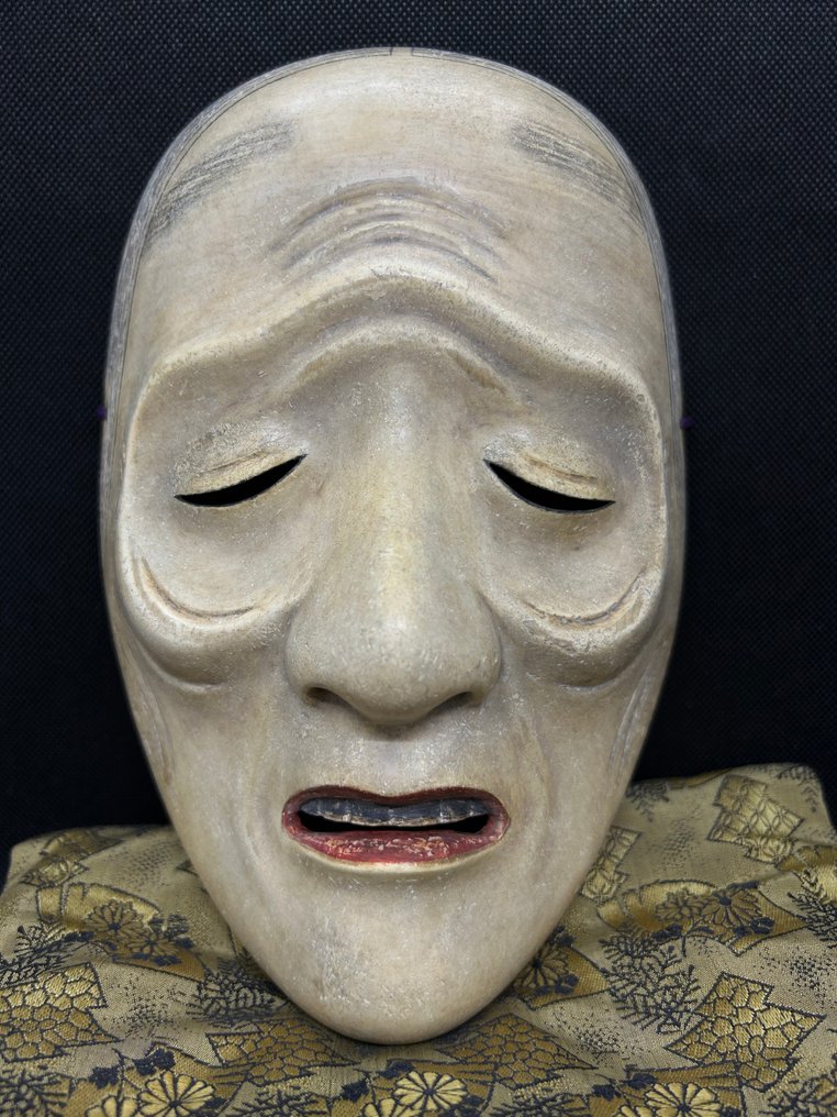 日本能乐面具 - 木, Abiko Mitsuhiro安彦光寛 - Uba姥配Noh面具包 #1.0