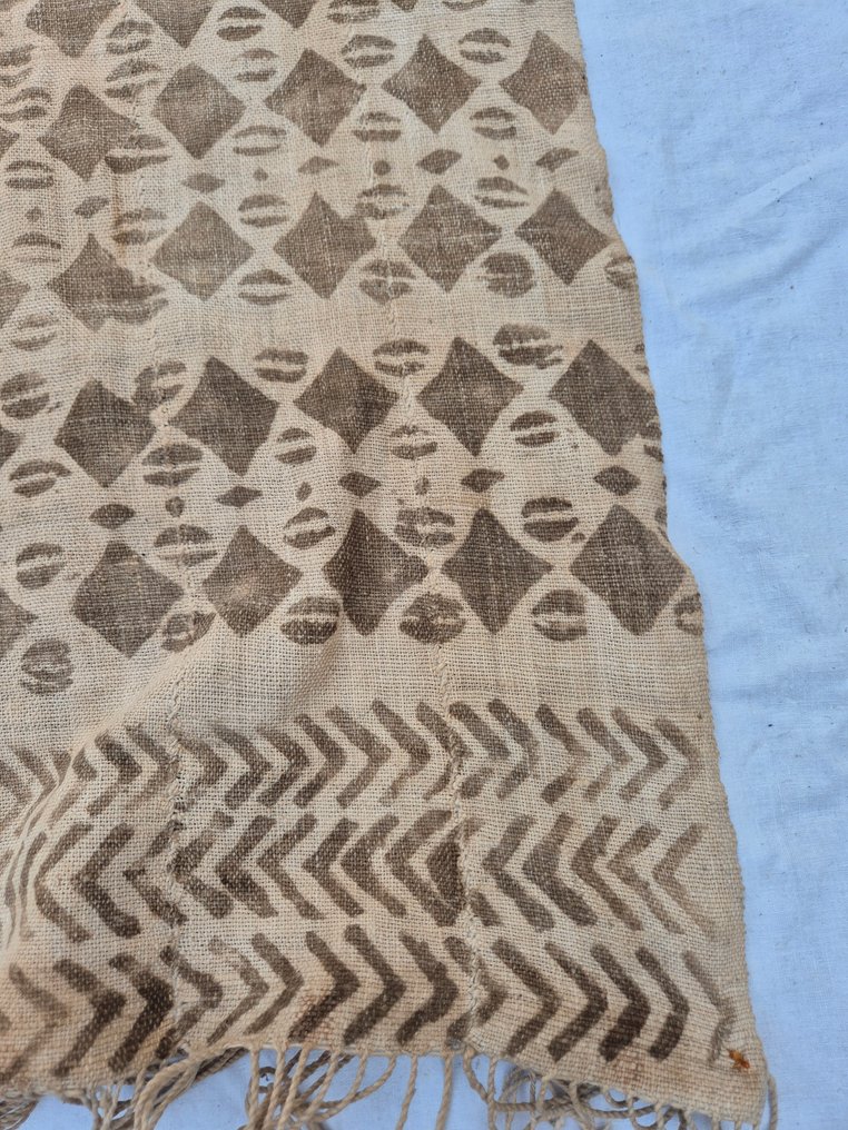 古老的Bogolan – 马里 / 布基纳法索 – 泥染布 – 140 x 67 厘米 精美的古老Bogolan  (没有保留价) #3.2