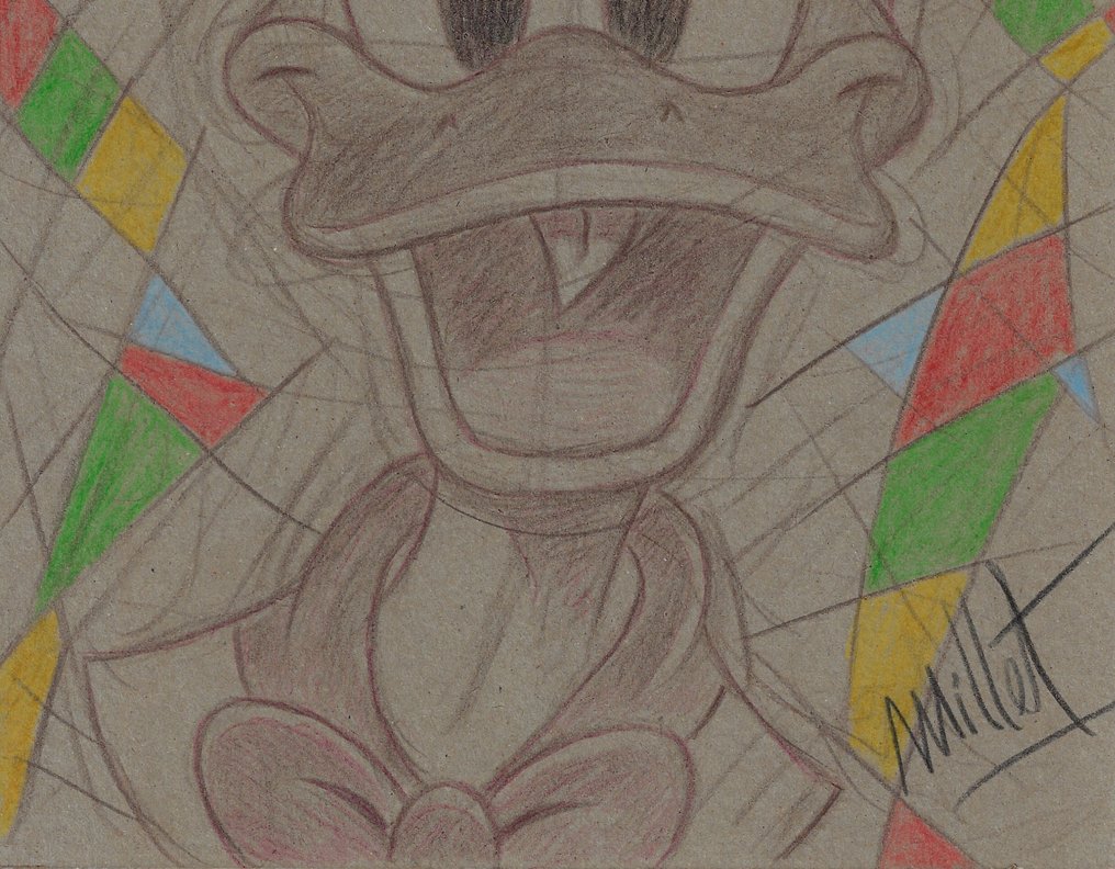 Millet - 1 Original drawing - Donald Duck - Vintage Style - 2025 #2.1