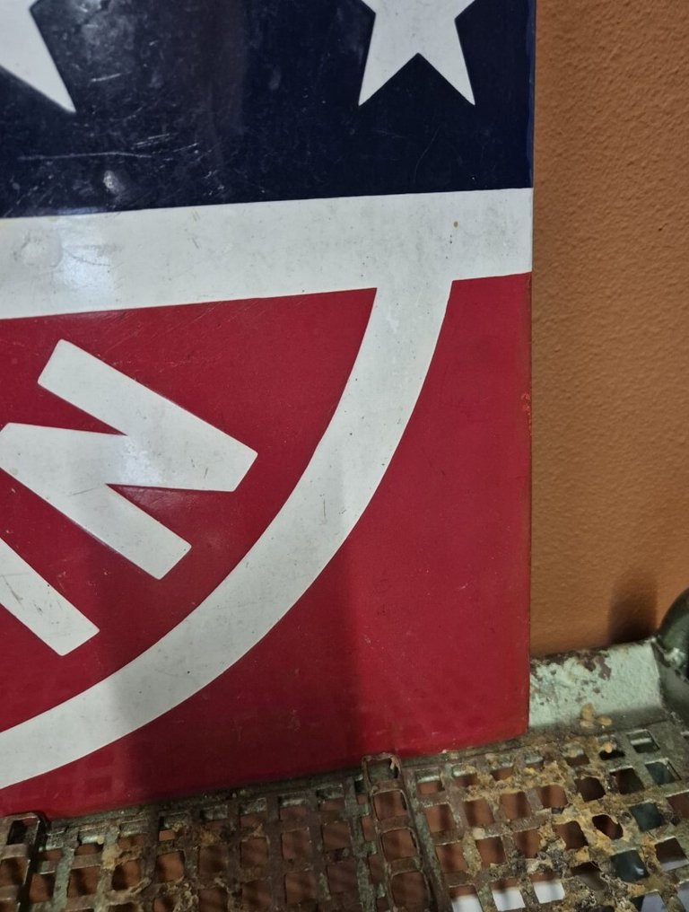 Enamel advertising board Dapolin gasoline - Sign - Enamel #4.3