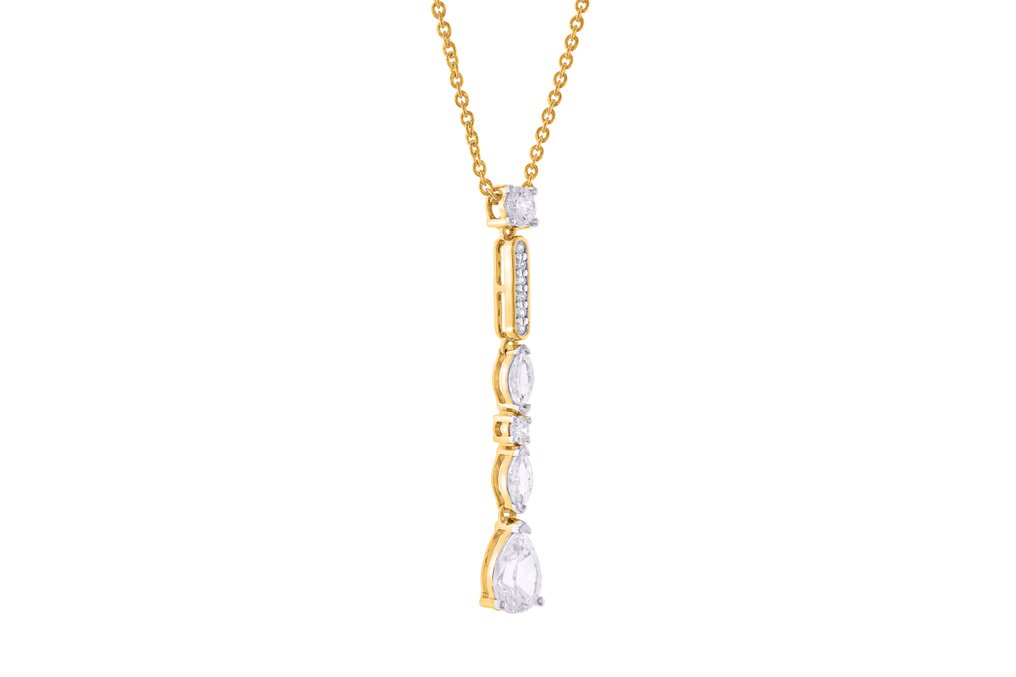 墜飾 - 18 克拉 黃金, 部分镀铑 -  1.03ct. tw. - 鉆石 - Maison d'Anvers #4.3