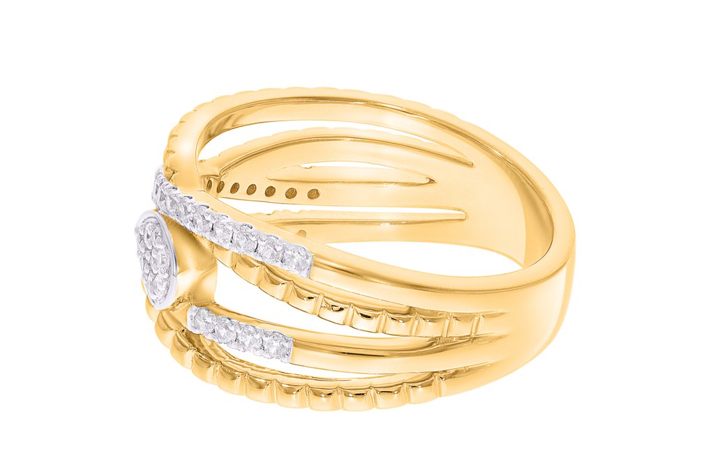 戒指 - 18 克拉 黃金, 部分镀铑 -  0.35ct. tw. 鉆石 (天然) - 鉆石 - Maison d'Anvers #2.1