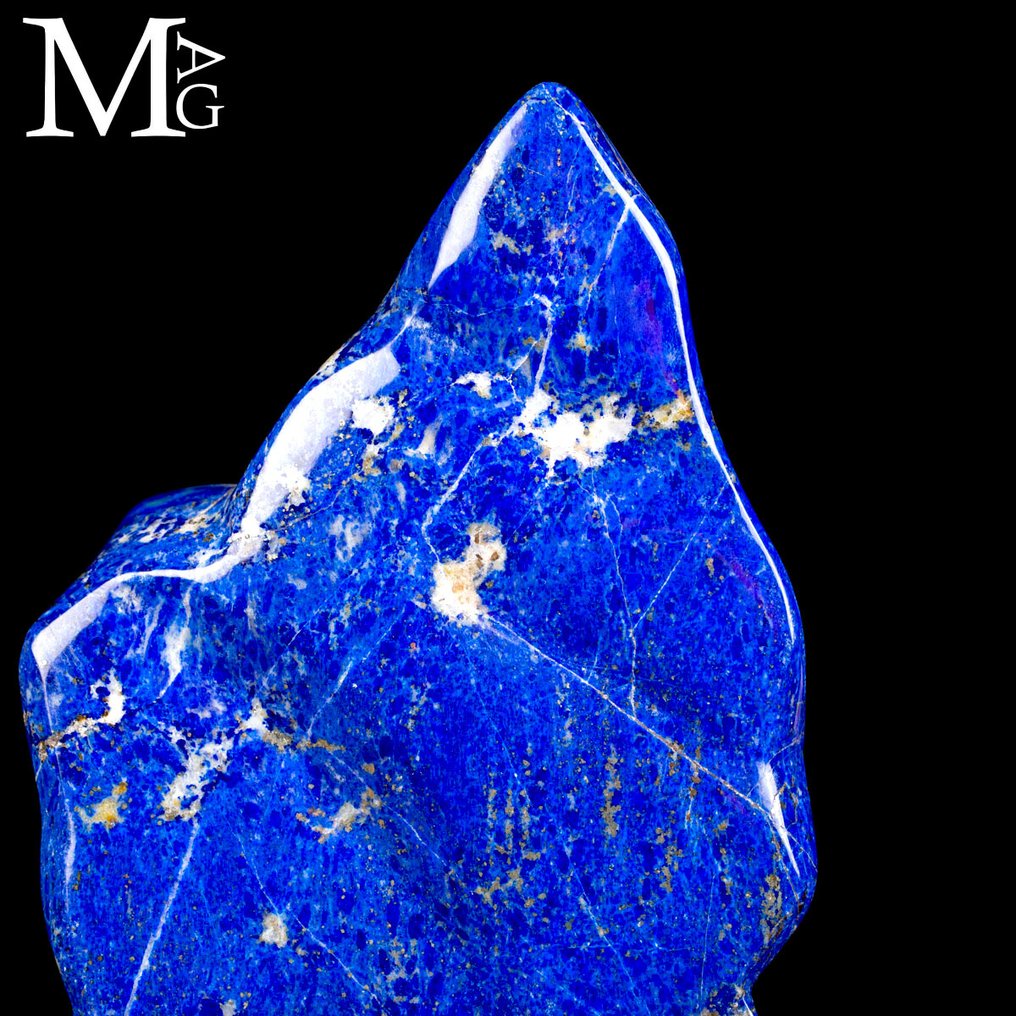 Természetes lápisz Exkluzív remekmű - Nagyméretű természetes lápisz lazuli, első osztályú - Magasság: 240 mm - Szélesség: 130 mm- 3068 g #3.2
