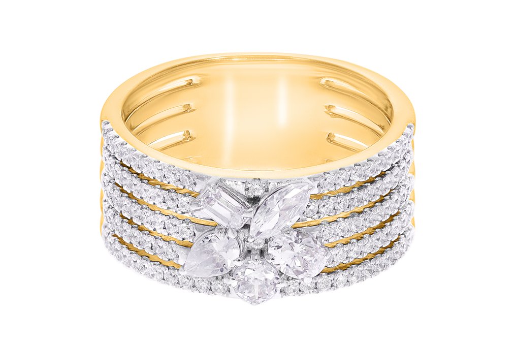 戒指 - 18K包金 黄金, 镀铑 -  1.03ct. tw. 钻石 (天然) - Maison d'Anvers #1.0