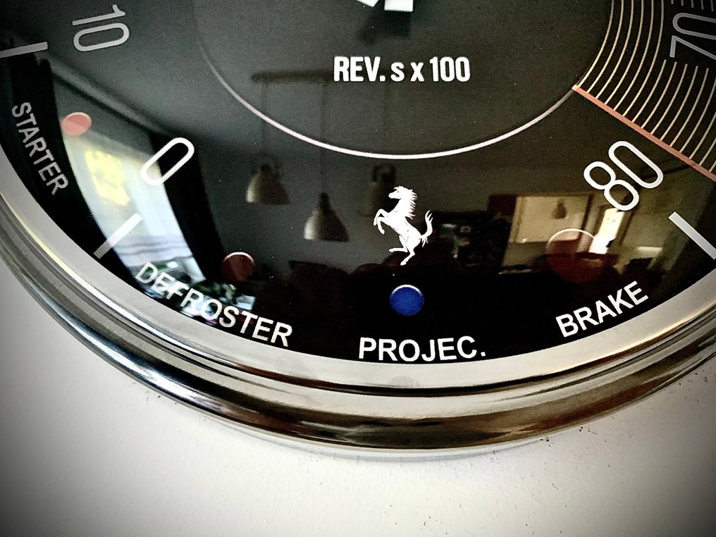 法拉利 365 GTB/4 Daytona 速度计墙钟 - LukanowskyArt - 现代的 玻璃, 金属 - 2020年及之后 - Ferrari 365 GTB/4 Daytona #1.0