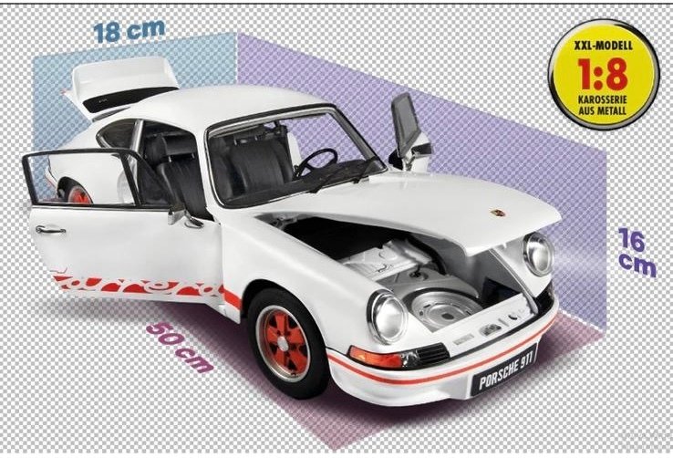 de agostini 1:8 - Modelbil - Porsche 911 carrera 2.7 #1.0