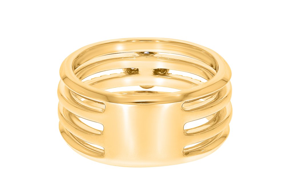 Δαχτυλίδι - 18 καράτια Κίτρινο χρυσό, Επενδυμένο με ρουθήνιο -  0.26ct. tw. - Maison d'Anvers #3.2